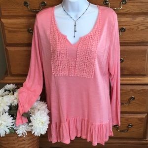 Hi Lo Pink Tunic NWT